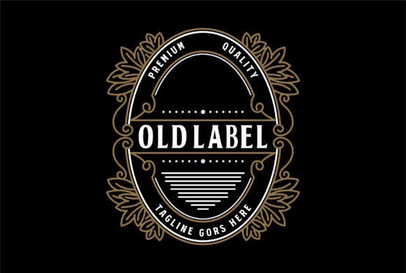 Download Old Style Golden Leaf Ornament Badge - Leaf ornament Collection