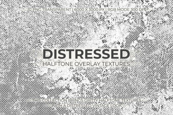 Download Distressed Halftone Overlay Textures - Texture Collection