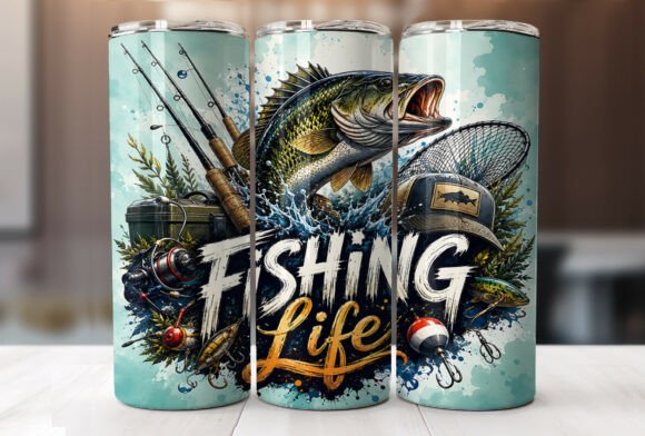 Download Fishing Life Tumbler Wrap Sublimation - Tumbler wrap sublimation Collection
