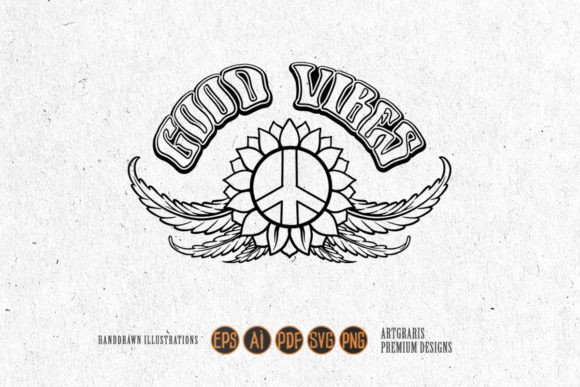 Download Good Vibes Word Peace Weed Leaf Ornament - Leaf ornament Collection