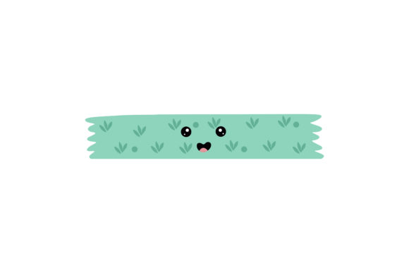 Download Blue Leaf Ornament of Tape Illustration - Leaf ornament Collection
