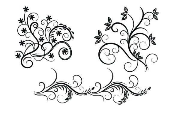 Download Floral Leaf Ornament Design - Leaf ornament Collection