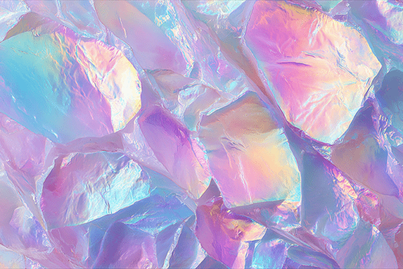 Download Iridescent Crumpled Foil Texture Pastel - Texture Collection