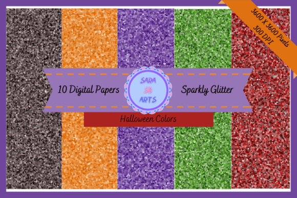 Download Halloween Glitter Texture Digital Papers - Texture Collection