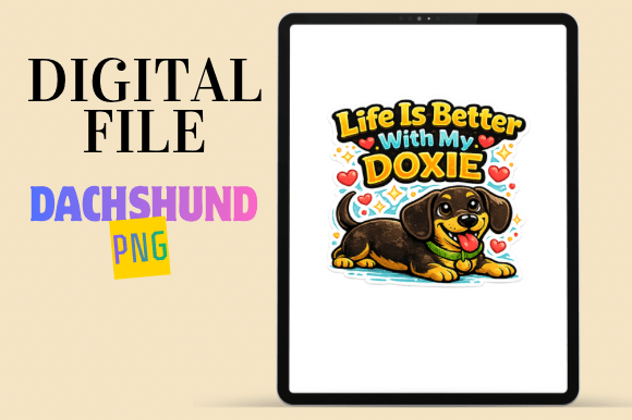 Download Cute Dachshund Illustration - Dachshund illustration Collection