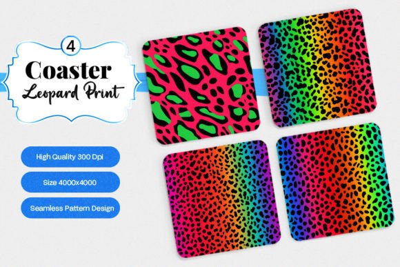 Download Leopard Coaster Digital Paper Designs - Digital paper designs Collection