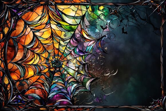 Download Stained Glass Texture Halloween Design - Texture Collection