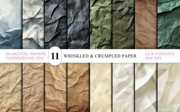 Download Wrinkled &amp; Crumpled Paper Texture - Texture Collection