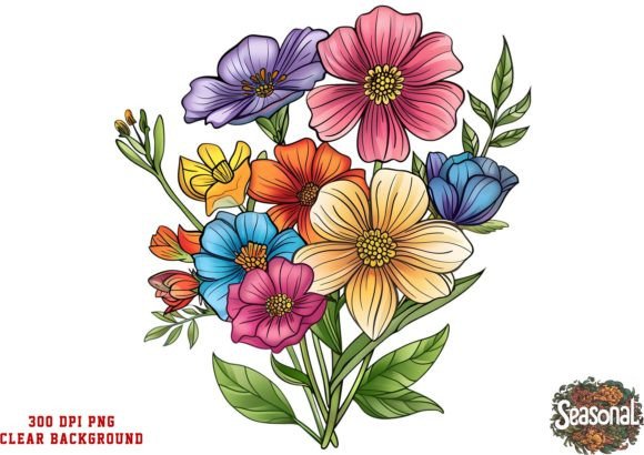 Download Watercolor Boho Flowers Sublimation - Premium Resources