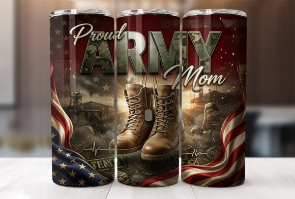 Download Proud Army Mom Tumbler Wrap Sublimation - Tumbler wrap sublimation Collection